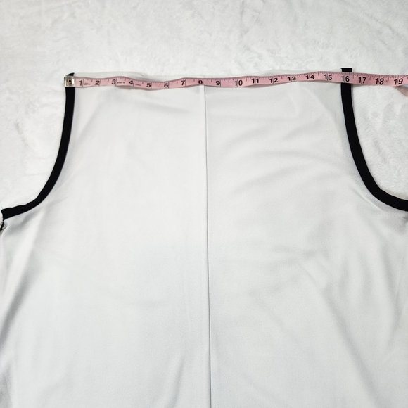Halogen White Sleeveless Cowl Neck Blouse Size Large - Picture 10 of 14